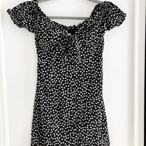 Princess Polly Black Marion Mini Dress